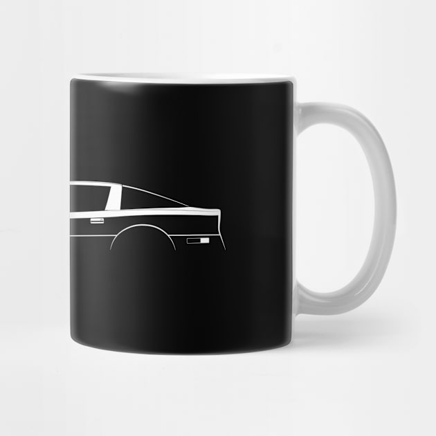 Chevrolet Corvette (C4) Silhouette by Car-Silhouettes